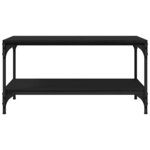 vidaXL Table basse Chêne noir 80 x 50 x 40 cm Bois d'ingénierie