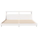 vidaXL Cadre de lit sans matelas blanc 180x200 cm bois massif de pin