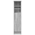 vidaXL Meuble de salle de bain avec porte-rouleau sonoma gris