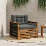 vidaXL Sofa de milieu extérieur Naturel