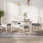 vidaXL Coussins de siège 4 Pièces Gris clair 40 x 40 cm