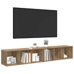 vidaXL Ensemble meuble TV 2 Pièces Chêne artisanal 37 x 35 x 107cm
