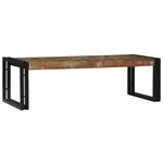 vidaXL Table basse 2 Pièces Multicolore bois de récupération massif