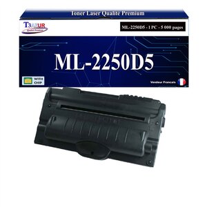 T3AZUR - Toner compatible avec Samsung ML-2250D5 ML2250D5 pour Samsung ML-2250 ML-2251N ML-2251NP ML-2251W ML-2252W