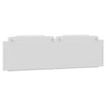 vidaXL Coussin de tête de lit Viana blanc 180 cm similicuir