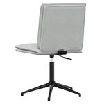 vidaXL Chaise à manger Gris clair Velours