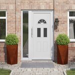 vidaXL Jardinière 2 Pièces Rouillé 40 x 40 x 75 cm