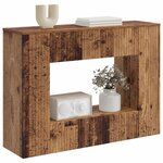 vidaXL Table console Bois ancien 101 x 29 x 74 cm Bois d’ingénierie
