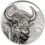 Pièce de monnaie en Argent 2000 Torog g 93.3 (3 oz) Millésime 2025 Wild Mongolia BISON