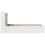 vidaXL Cadre de lit sans matelas blanc 90x190 cm bois de pin massif