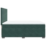 vidaXL Sommier à lattes de lit et matelas Vert foncé 160x200cm Velours