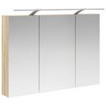 vidaXL Armoire Miroir de Salle de Bain Chêne Sonoma 100 x 14 5 x 70 cm