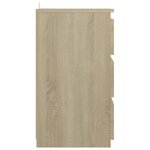 vidaXL Table de chevet Chêne sonoma 40x35x62 5 cm bois d'ingénierie