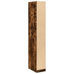 vidaXL Garde-robe chêne fumé 30x50x200 cm bois d'ingénierie
