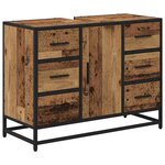 vidaXL Meuble de Lavabo de Salle de Bain Bois ancien 80 x 33 x 60 cm