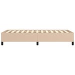 vidaXL Cadre de lit sans matelas cappuccino 100x200 cm similicuir