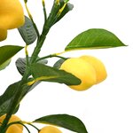 vidaXL Citronnier artificiel 136 feuilles 120 cm vert