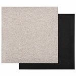 vidaXL Tapis 20 Pièces Beige clair 50 x 50 cm 100  Polypropylène