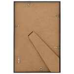 vidaXL Collage de cadres photo 3 Pièces de table Noir 21x29 7 cm MDF