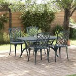 vidaXL Chaise de jardin Vert 61 x 60 5 x 93cm Aluminium
