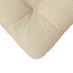 vidaXL Coussins de siège 4 pc Tissu Crème 40 x 40 x 12 cm