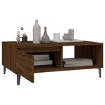 vidaXL Table basse chêne marron 90x60x35 cm bois d'ingénierie