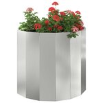 vidaXL Jardinière Argent 60 x 30 x 50 cm Acier galvanisé