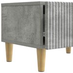 vidaXL Meuble TV Gris béton 147 x 34 5 x 30 cm Bois d'ingénierie