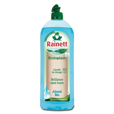 Rainett Ecologique Liquide de Rinçage Brillance sans Trace Alcool Bio 750ml (lot de 4)