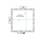 Chambre froide négative - hauteur 2500 mm - combisteel - 2900 x 2900