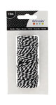 Ficelle bicolore twine 15m black et white