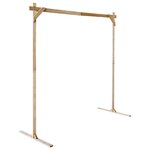 vidaXL Arche de mariage Marron Clair 225 x 95 x 226 cm