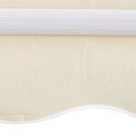vidaXL Toit d'auvent toile crème 3 x 2 5 m (cadre non inclus)