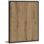 Miroir de salle de bain vidaXL Chêne artisanal 50x12x60 cm en bois d'ingénierie