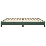vidaXL Cadre de lit sans matelas vert foncé 200x200 cm velours
