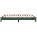 vidaXL Cadre de lit Vert foncé 200x200 cm Velours