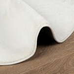 vidaXL Tapis OVIEDO à poils courts crème Ø 80 cm