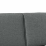 vidaXL Tête de lit capitonnée Gris foncé 150 cm Pin massif