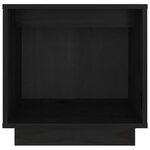 vidaXL Tables de chevet 2 Pièces Noir 40x30x40 cm Bois de pin solide