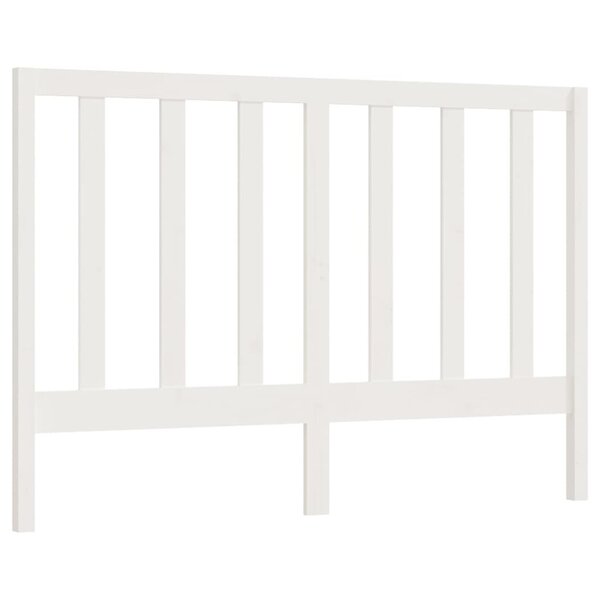 vidaXL Tête de lit Blanc 126x4x100 cm Bois massif de pin