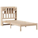 vidaXL Lit bibliothèque sans matelas 100x200 cm bois massif de pin