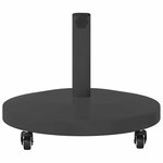 vidaXL Socles de parasol d'extérieur Gris foncé 48 x 48 x 32.5 cm