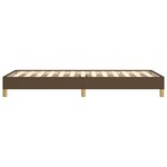 vidaXL Cadre de lit sans matelas marron foncé 80x200 cm tissu
