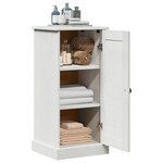 vidaXL Armoire de salle de bain avec porte VIGO Blanc et Blanc Antique