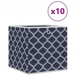 vidaXL Boîtes de rangement pliables 10 Pièces 32x32x32 cm tissu intissé
