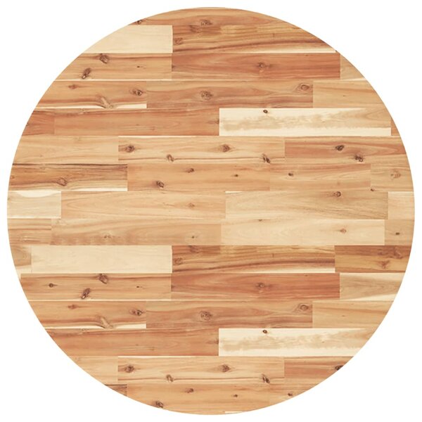 vidaXL Dessus de table rond Ø80x4 cm bois massif d'acacia