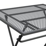 vidaXL Mobilier à dîner de jardin 5 Pièces Maille Métal Anthracite