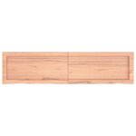 vidaXL Étagère murale marron clair bois chêne massif traité