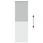 vidaXL Store enrouleur occultant largeur du tissu 45 7 cm polyester