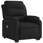 vidaXL Fauteuil inclinable de massage électrique Noir Tissu